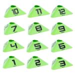 GoSports 12-Pack Numbered Sports Cones for Training