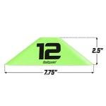 GoSports 12-Pack Numbered Sports Cones for Training
