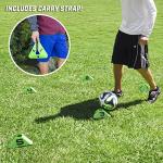 GoSports 12-Pack Numbered Sports Cones for Training
