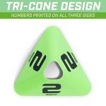 GoSports 12-Pack Numbered Sports Cones for Training