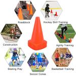 Set of 10 Agility Training Traffic Cones