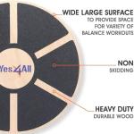 Yes4All 300lbs Wooden Wobble Balance Board