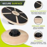 ProsourceFit Wooden Balance Board for Core Training