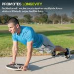 ProsourceFit Wooden Balance Board for Core Training