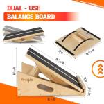 Yes4All 2-in-1 Wooden Balance and Slant Board