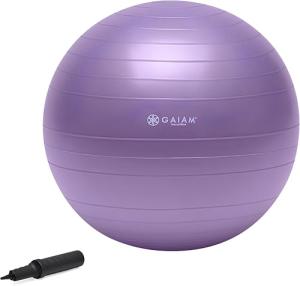 Gaiam Total Body Balance Ball Kit - Purple
