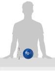 Merrithew Mini Stability Ball (Small, Blue)