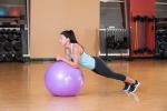 Black Mountain Products 65cm Red Stability Ball with Pump