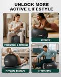 Trideer Yoga Ball Chair with Base for Home Gym