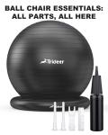 Trideer Yoga Ball Chair with Base for Home Gym