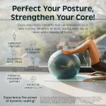 Retrospec Luna Exercise Ball with Pump & Base