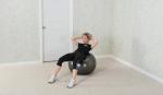 75 cm Black Mountain Professional Stability Ball, Purple