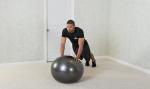 75 cm Black Mountain Professional Stability Ball, Purple