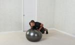 75 cm Black Mountain Professional Stability Ball, Purple