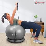 Yoga Ball Chair with Resistance Bands - 65 cm