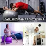 Yoga Ball Chair with Resistance Bands - 65 cm