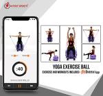 Yoga Ball Chair with Resistance Bands - 65 cm