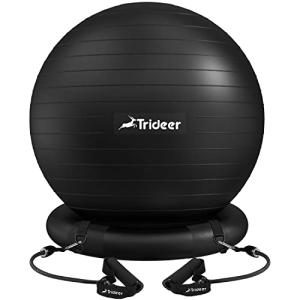Trideer Exercise Ball Chair with Resistance Bands