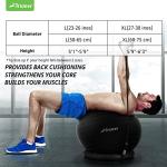 Trideer Exercise Ball Chair with Resistance Bands
