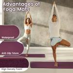 Extra Thick Anti-Tear Yoga Mat with Strap