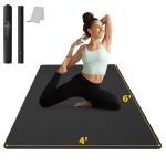 Extra Wide TPE Yoga Mat for Home Workouts