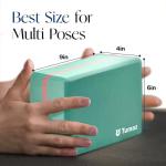 Tumaz Yoga Blocks and Strap Set - Lightweight Foam