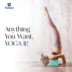 Tumaz Yoga Blocks and Strap Set - Lightweight Foam