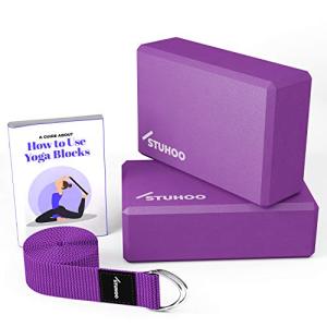 Yoga Block Set with Strap & E-Book