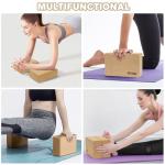 YIGUO Eco-Friendly Cork Yoga Blocks with Strap