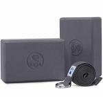 IUGA 2-Pack Yoga Blocks with Strap for Balance
