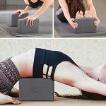 IUGA 2-Pack Yoga Blocks with Strap for Balance