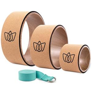 Cork Yoga Wheel Set for Stretching and Massage