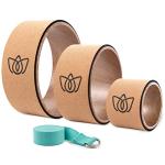 Cork Yoga Wheel Set for Stretching and Massage