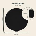 Retrospec Sedona Buckwheat Meditation Cushion - Black