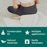 Round Light Beige Zafu Yoga Bolster Cushion