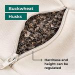 Round Light Beige Zafu Yoga Bolster Cushion