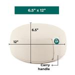 Round Light Beige Zafu Yoga Bolster Cushion