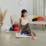 Round Light Beige Zafu Yoga Bolster Cushion