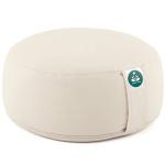 Round Light Beige Zafu Yoga Bolster Cushion