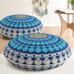 Codi Round Meditation Floor Pillows Set of 2