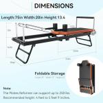 Foldable Pilates Reformer for Home and Gym