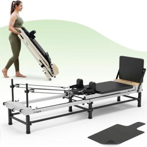 PAETA Foldable Pilates Reformer Machine with Jump Board