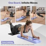 Foldable Pilates Board with Timer – 7-in-1 Home Gym
