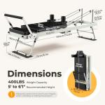 75" Foldable Pilates Reformer for Home Workouts