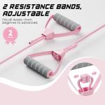 Multifunctional Pilates Reformer with Display and Bands