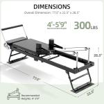 Buytime Foldable Pilates Reformer with Dual Resistance