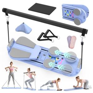 7-in-1 Foldable Pilates Reformer Board for Home