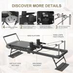 Foldable Pilates Reformer Machine for Home Workouts