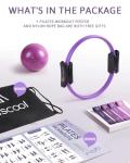 LIONSCOOL Purple Pilates Ring Set