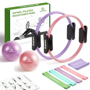 Pilates Ring and Ball Set with Resistance Bands